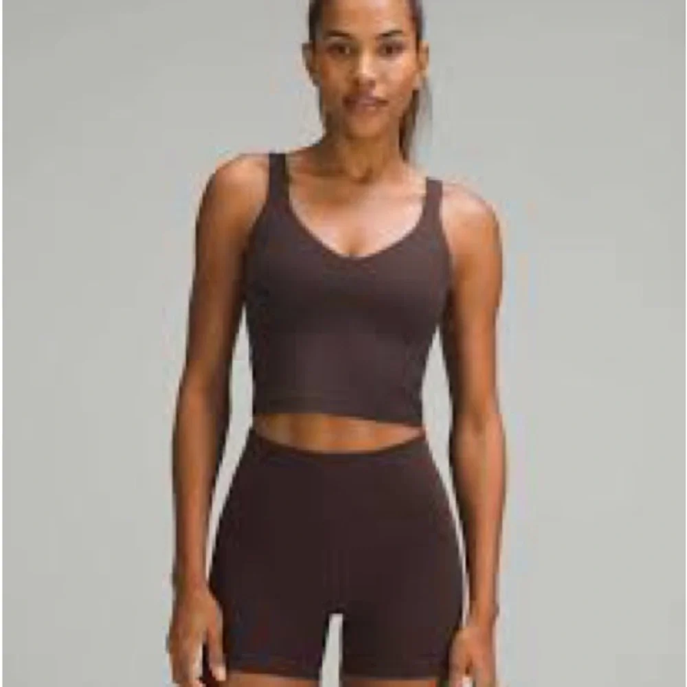 lululemon athletica Brown Cropped Tank Top